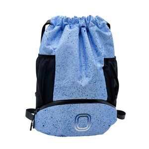 Elite Cinch Sports Drawstring Bag with Shoe Compartment - Noise Ice Blue